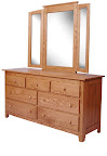 Shaker Baby Dresser, Oak Hardwood, Medium Finish